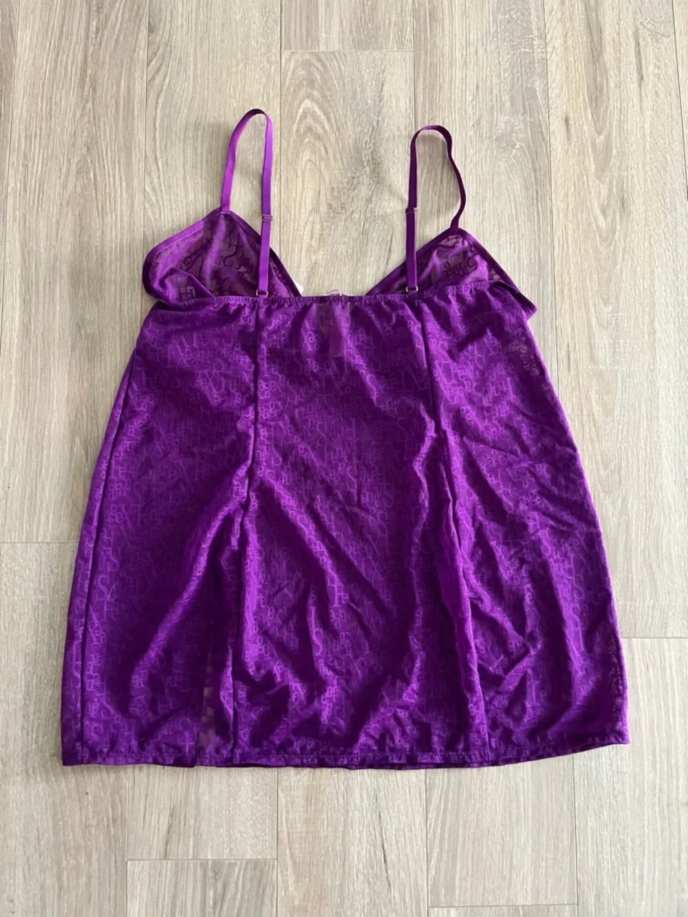 NWT Savage X Fenty Women’s Signature Script Slip Deep Purple - Size 1X